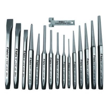 ASTRO PNEUMATIC PUNCH & CHISEL 16PC SET AO1600